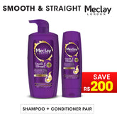 Meclay London Smooth & Straight Shampoo 660ml + Conditioner Pair Box (Save Rupees 200)
